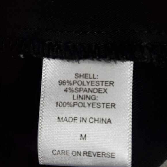 Gabrielle Union Pants Medium Black White Wide Leg Crop New York & Co Avant Garde - Picture 11 of 11